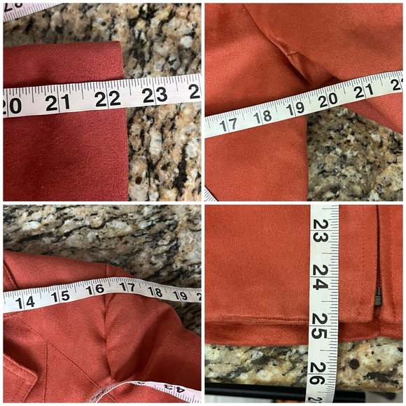 NYGARD Vtg Y2k 8 Suede Blazer Jacket Rust Orange Southwestern Western Rodeo Prep - Picture 5 of 8